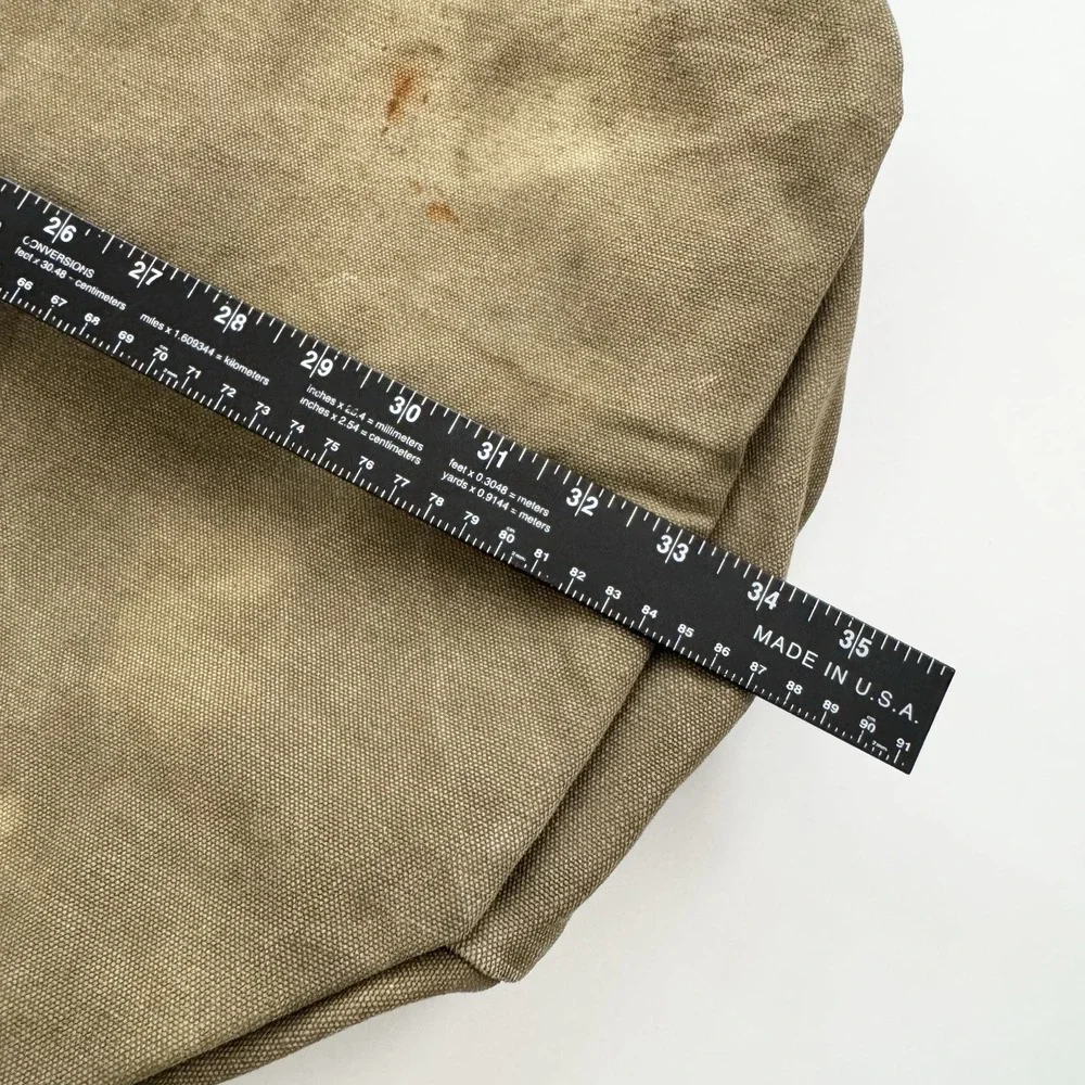 + Vintage Military Single Strap Duffle Sea Bag Khaki Canvas Gear Bag Guatemala